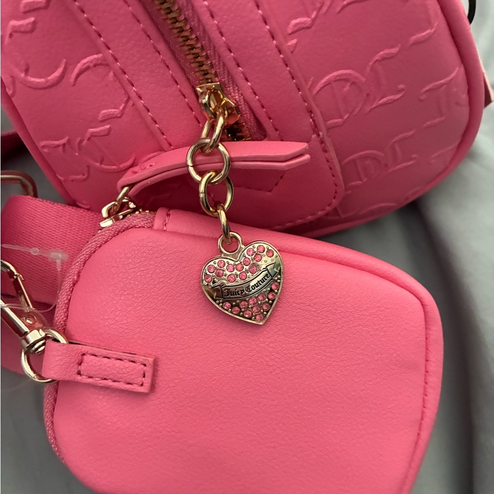 Juicy Couture Pink Embossed Mini Bag Set - Picture 10 of 10